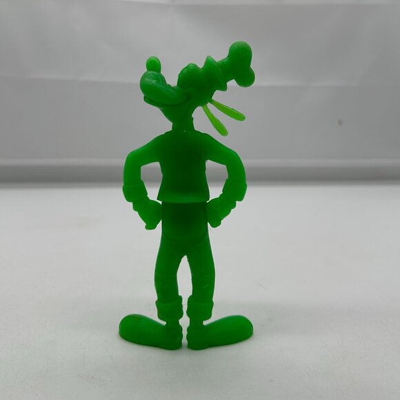 Vintage Louis MARX Green Goofy Figure Plastic 70's Retro Disney Mickey - Picture 2 of 2